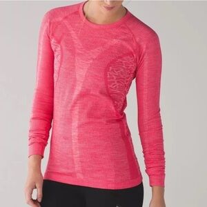 Lululemon Rest Less Long Sleeve Pullover Heathered Boom Juice Pink Size Small?
